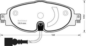 Jeu de plaquettes de frein - 1119 MGA