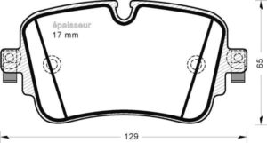 Jeu de plaquettes de frein - 1246 MGA