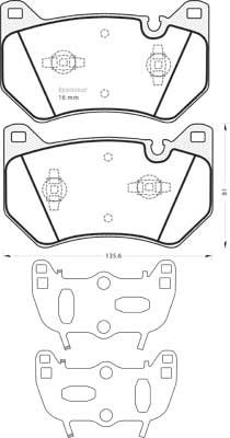 Jeu de plaquettes de frein - 1393 MGA
