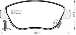 Jeu de plaquettes de frein - 1134 MGA