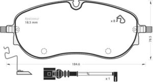 Jeu de plaquettes de frein - 1381 MGA