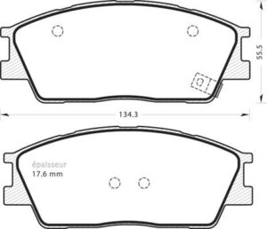 Jeu de plaquettes de frein - 1388 MGA