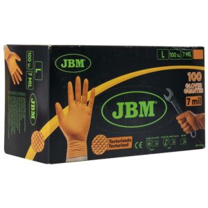 Gants L oranges en nitrile - 53552 JBM