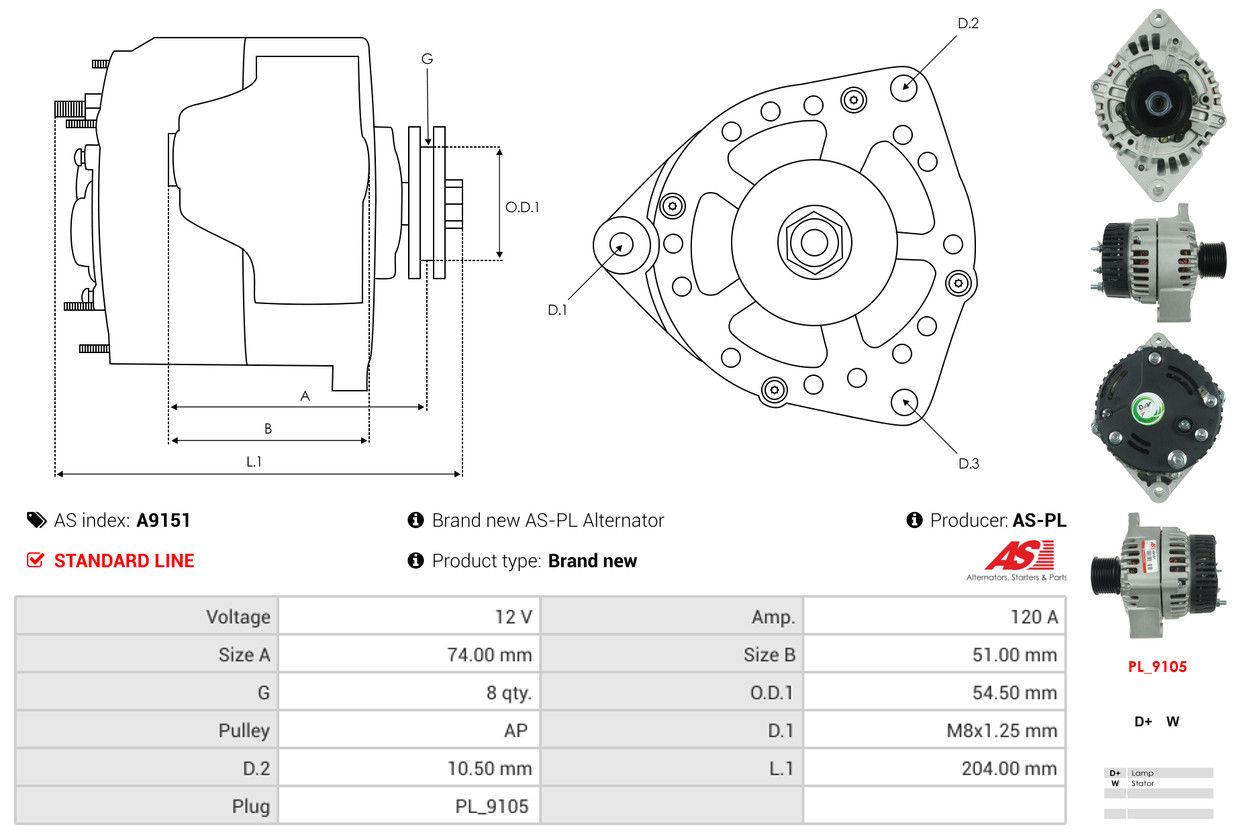 Alternateur - A9151 AS-PL – Image 5