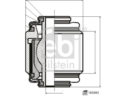 Rotule de suspension - 185885 FEBI BILSTEIN