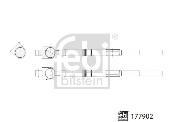 Rotule de direction intérieure, barre de connexion - 177902 FEBI BILSTEIN – Image 2