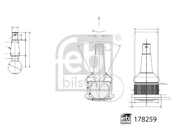 Rotule de suspension - 178259 FEBI BILSTEIN – Image 2