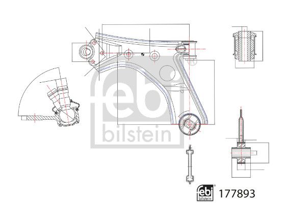 Bras de liaison, suspension de roue - 177893 FEBI BILSTEIN – Image 2