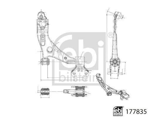 Bras de liaison, suspension de roue - 177835 FEBI BILSTEIN – Image 2