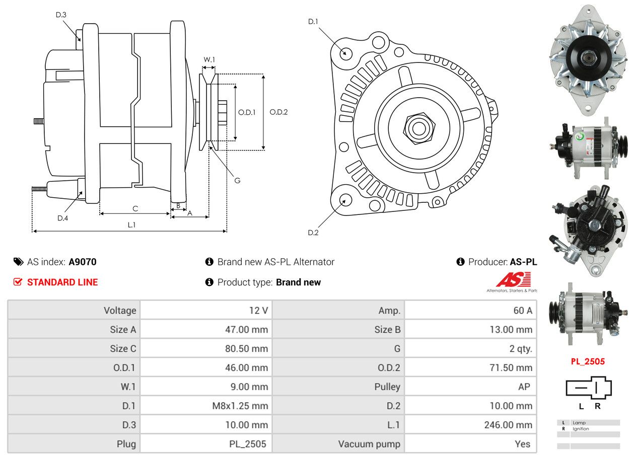 Alternateur - A9070 AS-PL – Image 6
