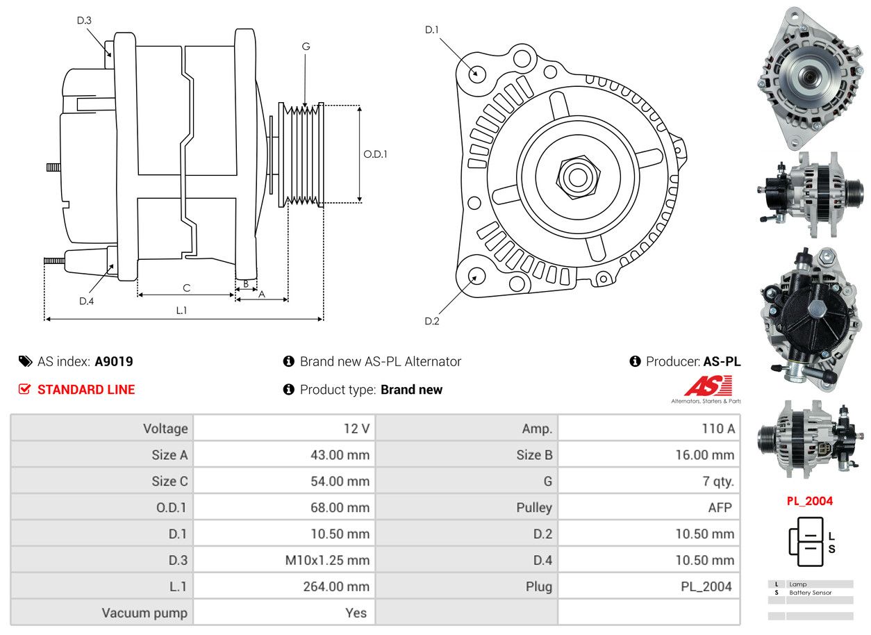 Alternateur - A9019 AS-PL – Image 5