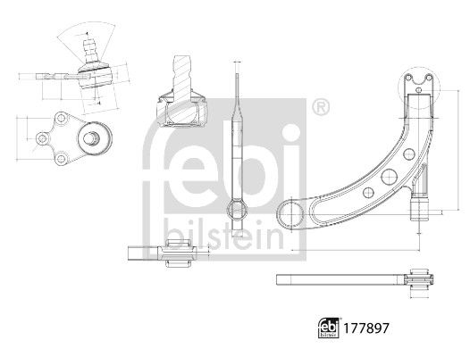 Bras de liaison, suspension de roue - 177897 FEBI BILSTEIN – Image 2