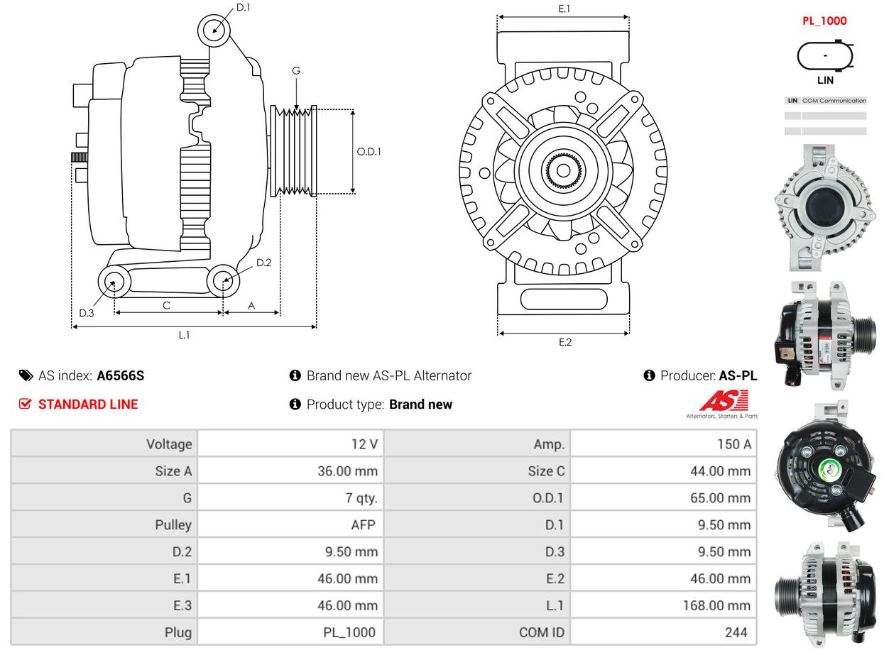 Alternateur - A6566S AS-PL – Image 5