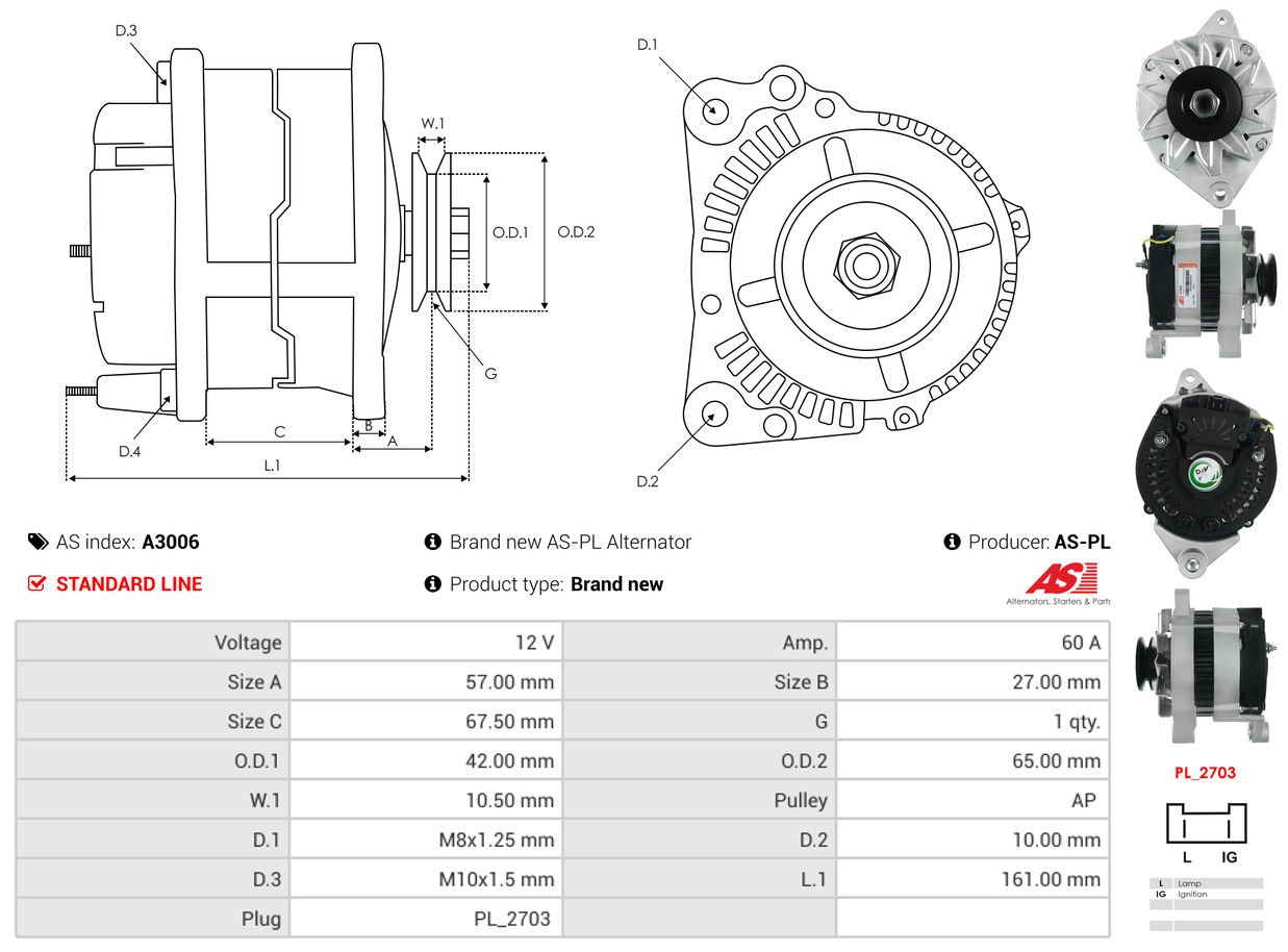 Alternateur - A3006 AS-PL – Image 6