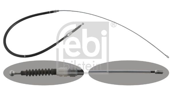 Tirette à câble, frein de stationnement - 48306 FEBI BILSTEIN