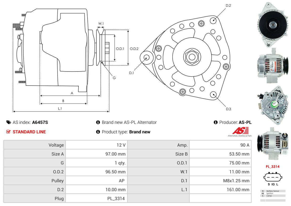 Alternateur - A6457S AS-PL – Image 6