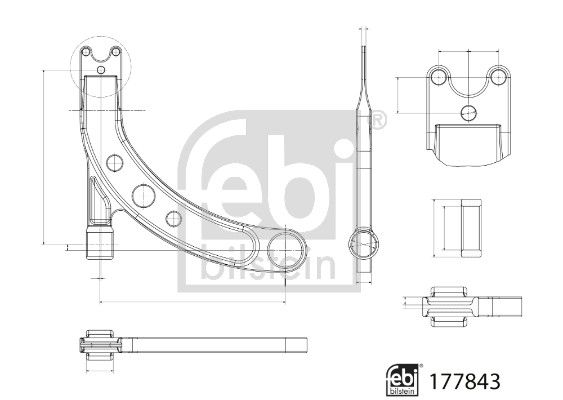 Bras de liaison, suspension de roue - 177843 FEBI BILSTEIN – Image 2