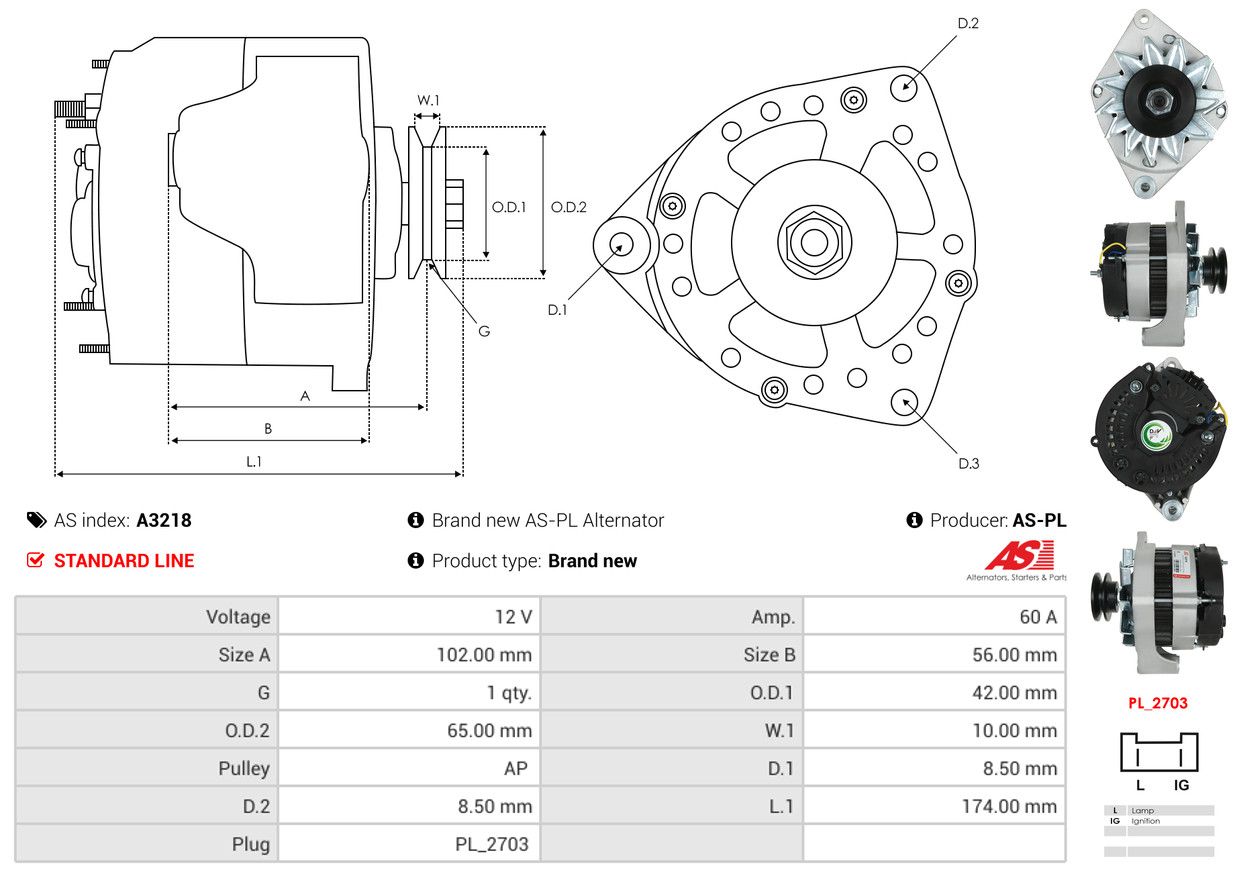 Alternateur - A3218 AS-PL – Image 6