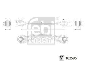 Bras de liaison, suspension de roue - 182596 FEBI BILSTEIN