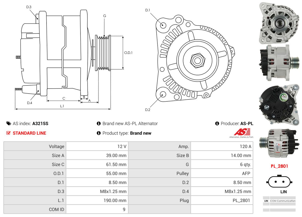 Alternateur - A3215S AS-PL – Image 5