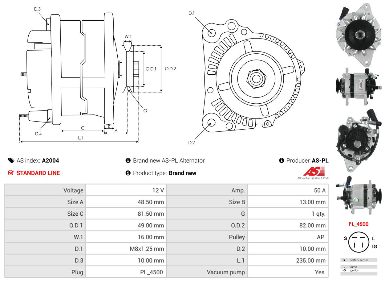 Alternateur - A2004 AS-PL – Image 6