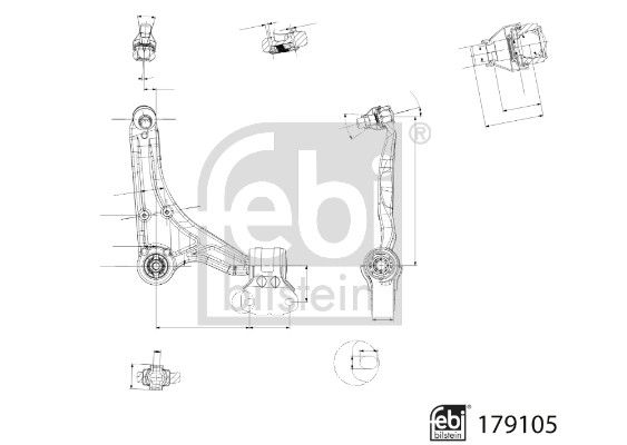 Bras de liaison, suspension de roue - 179105 FEBI BILSTEIN – Image 2
