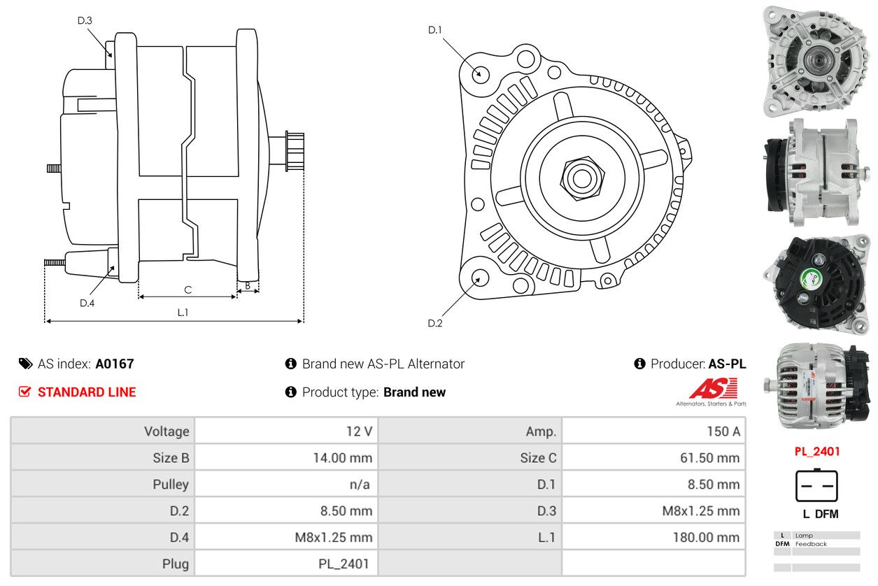 Alternateur - A0167 AS-PL – Image 5