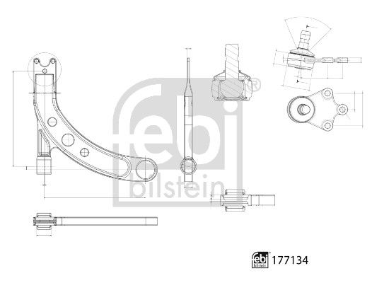 Bras de liaison, suspension de roue - 177134 FEBI BILSTEIN – Image 3