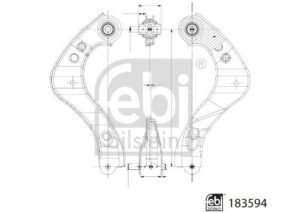 Bras de liaison, suspension de roue - 183594 FEBI BILSTEIN