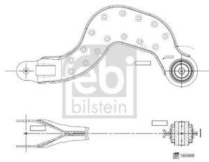 Bras de liaison, suspension de roue - 185909 FEBI BILSTEIN