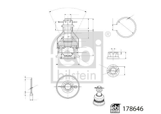 Rotule de suspension - 178646 FEBI BILSTEIN – Image 2