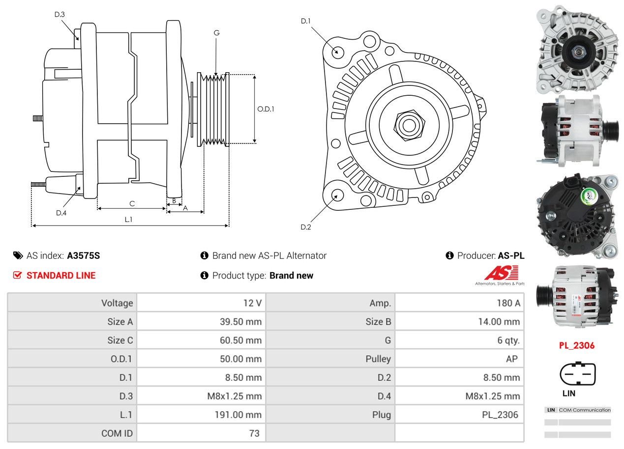 Alternateur - A3575S AS-PL – Image 5