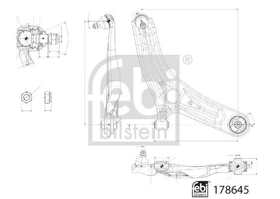 Bras de liaison, suspension de roue - 178645 FEBI BILSTEIN – Image 2