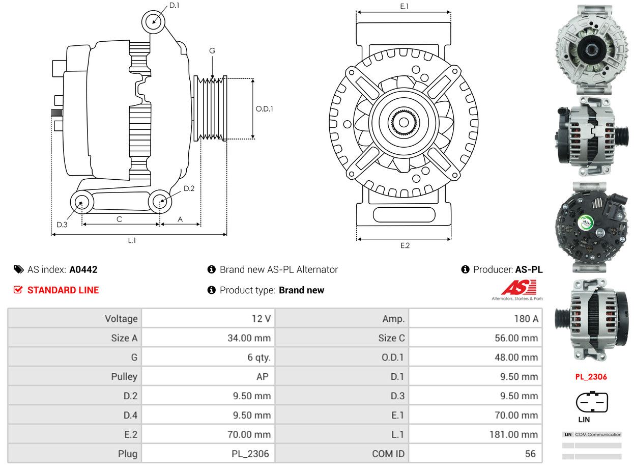 Alternateur - A0442 AS-PL – Image 5