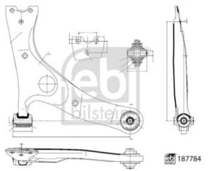 Bras de liaison, suspension de roue - 187784 FEBI BILSTEIN