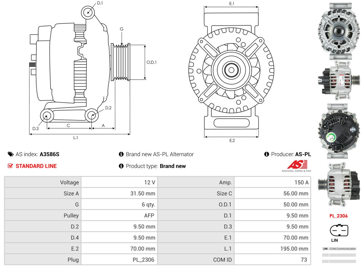 Alternateur - A3586S AS-PL – Image 5