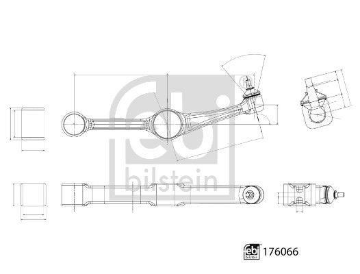 Bras de liaison, suspension de roue - 176066 FEBI BILSTEIN – Image 3