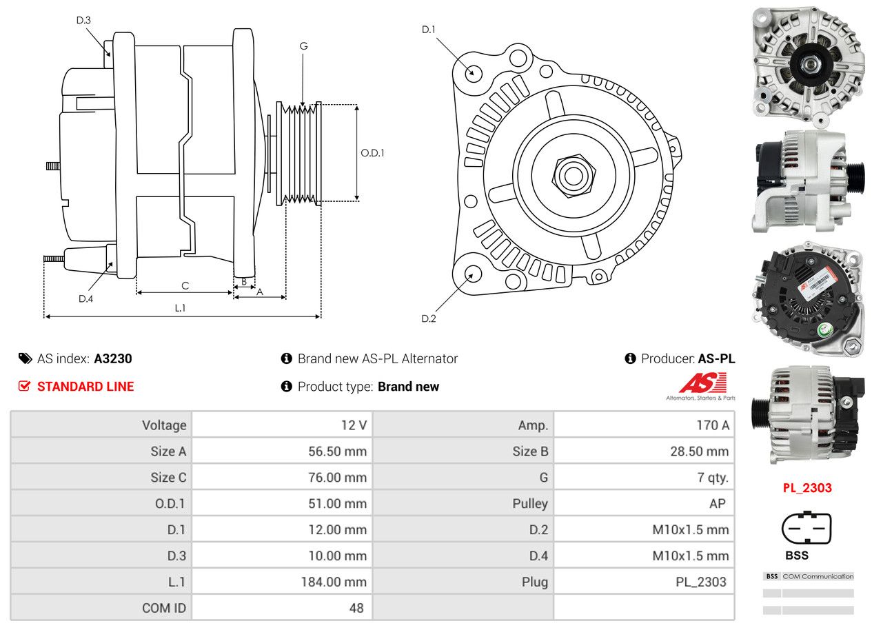 Alternateur - A3230 AS-PL – Image 5
