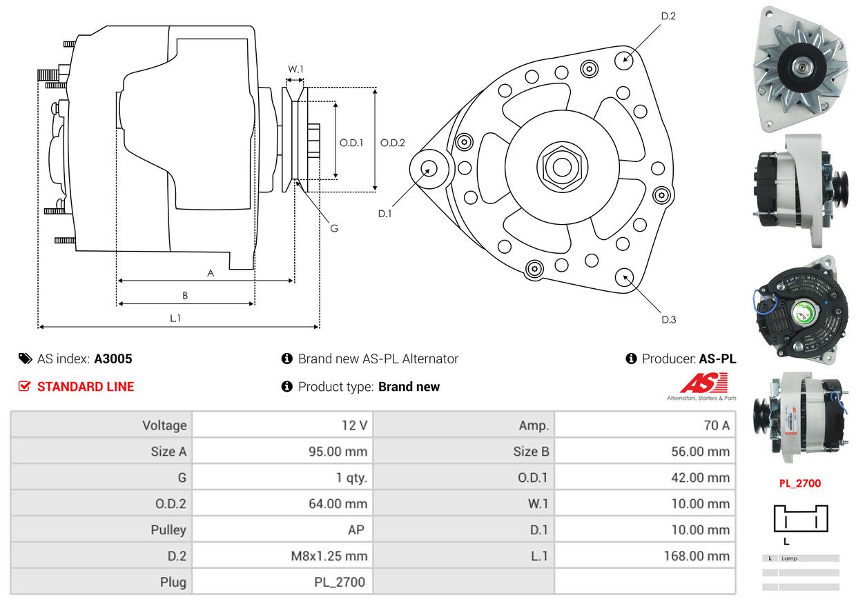 Alternateur - A3005 AS-PL – Image 6